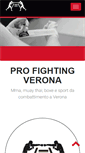 Mobile Screenshot of profightingverona.com